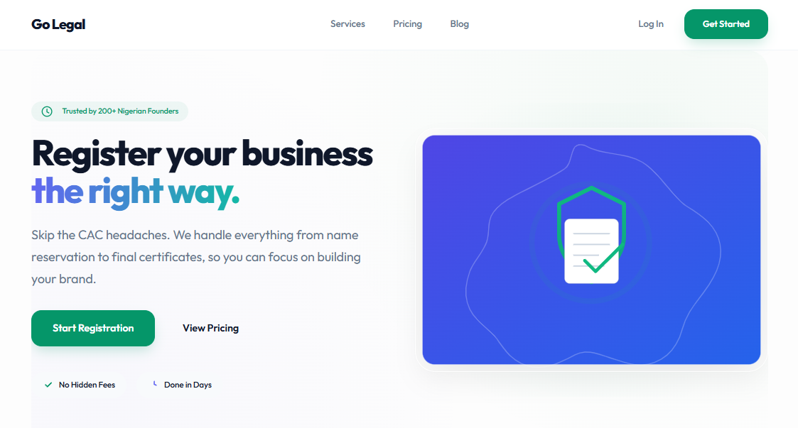 Go Legal | Register your business in Nigeria.