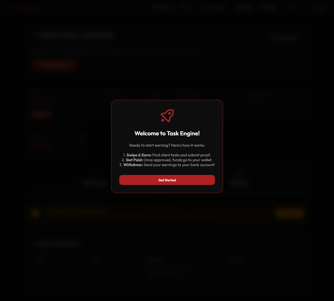 Tasks Engine screenshot